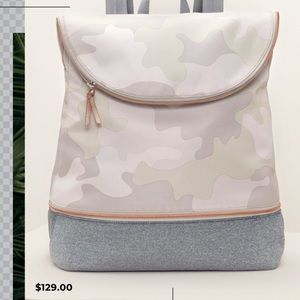 Stella & Dot Crush it blush camo backpack